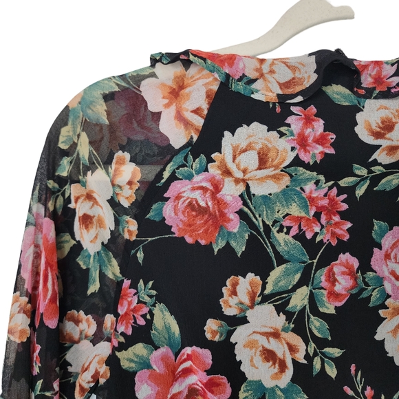 American Eagle Floral Chifon Mini Dress - Picture 6 of 8